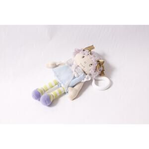 90s Era Strawberry Shortcake Angel Cake Keychain or Bag Clip Soft Toy Accessory